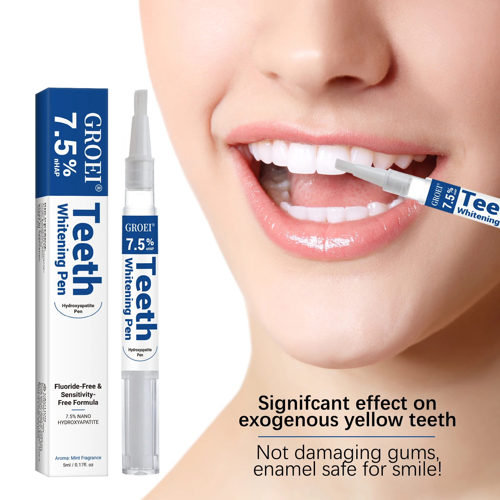 Teeth Whitening Gel Pen - Hydroxyapatite Tooth Whitening Pen Dazzling White