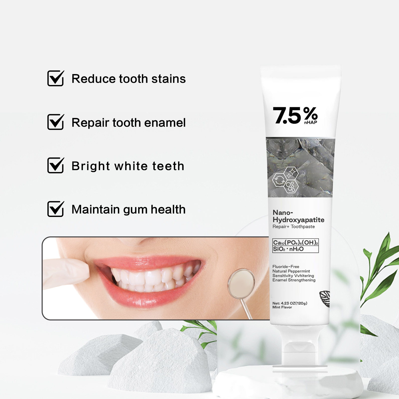 Nano Hydroxyapatite Toothpaste - Hydroxyapatite Toothpaste review and price