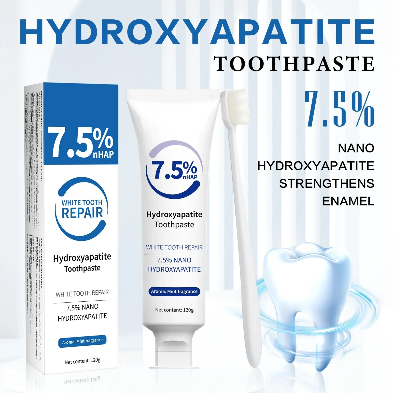 Toothpaste & Whitening Pen Kit - Hydroxyapatite Toothpaste review and price