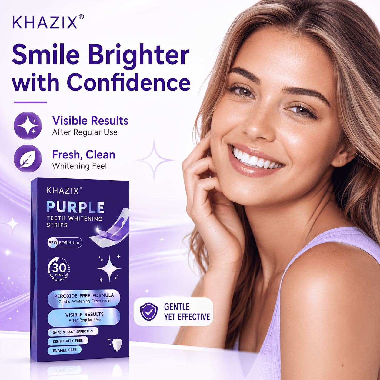 1/10pairs Purple Teeth Whiteni - Teeth Whitening Strips Permanent review and price