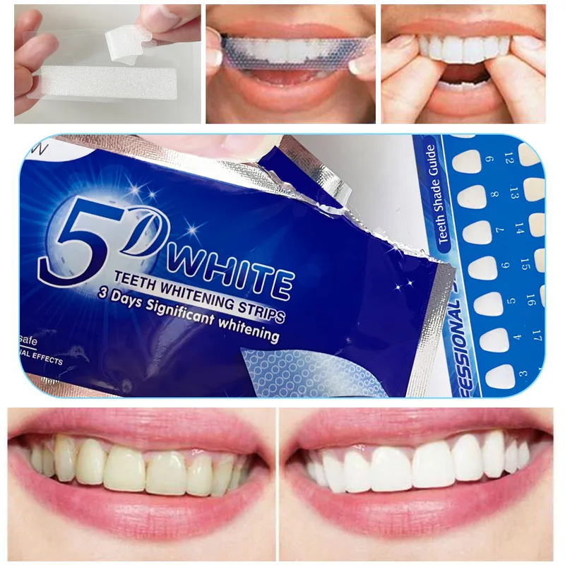 1-12pcs 5D Whitening Teeth Sti - Teeth Whitening Strips Permanent review and price