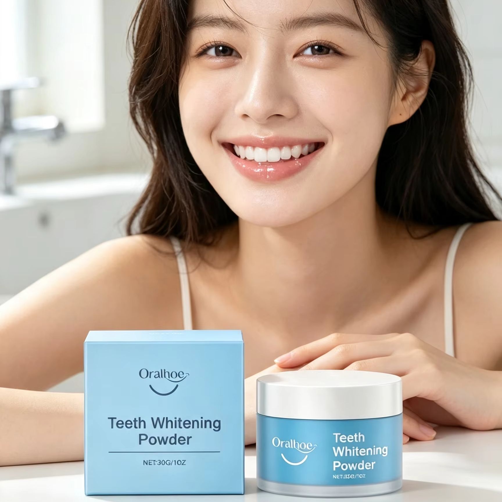 Oralhoe Tooth Powder for Brush - Teeth Whitening Street review and price