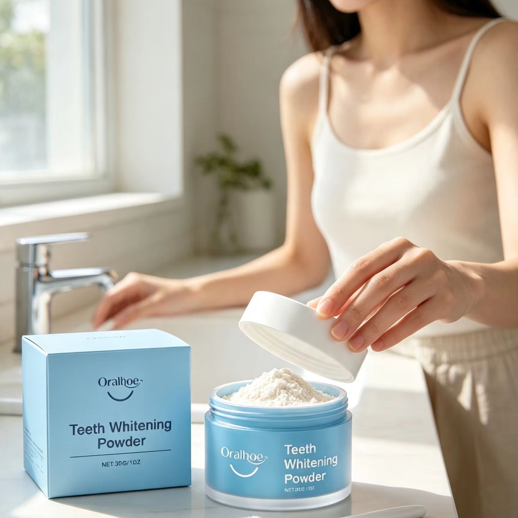 Oralhoe Tooth Powder for Brush - Teeth Whitening Street review and price