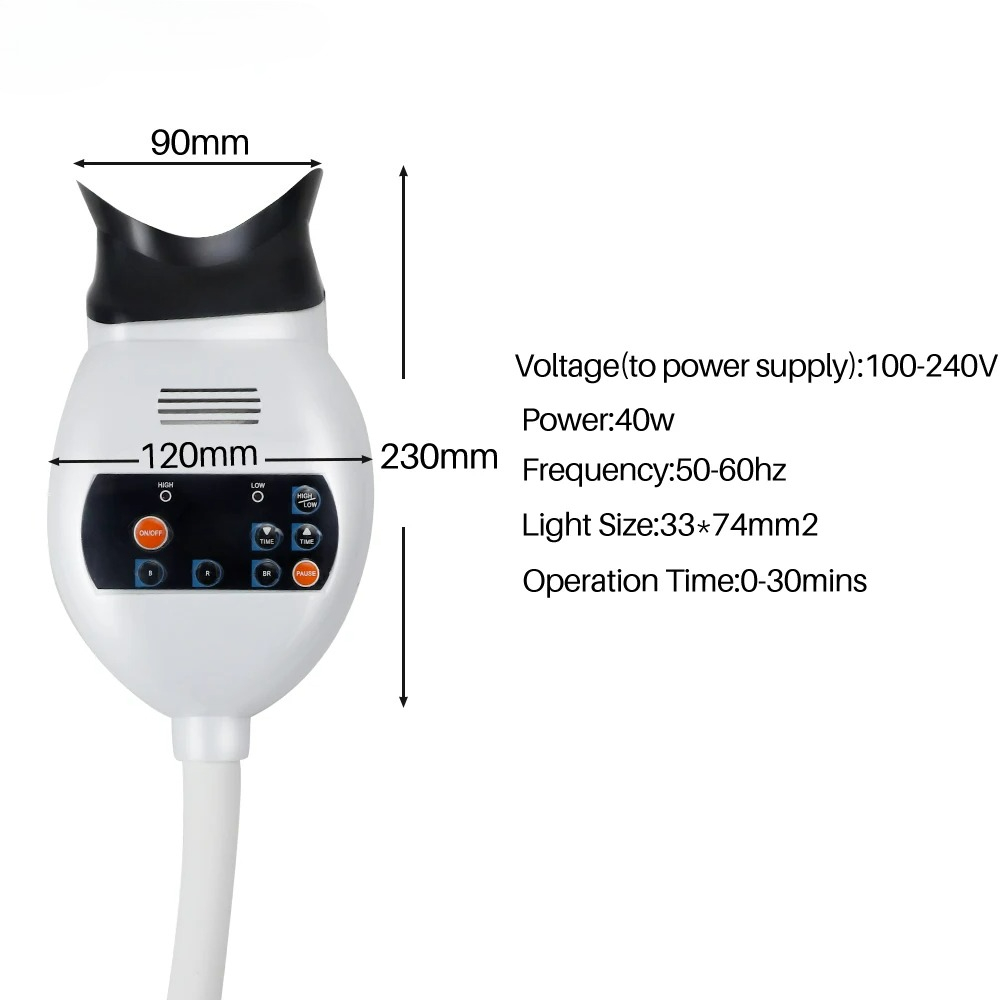 Adjustable 3 Colors LED Teeth  - Teeth Whitening Light review and price