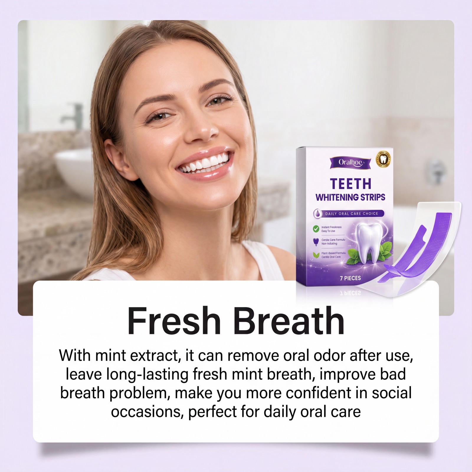 Purple Teeth Whitening Strips  - Teeth Whitening Street review and price