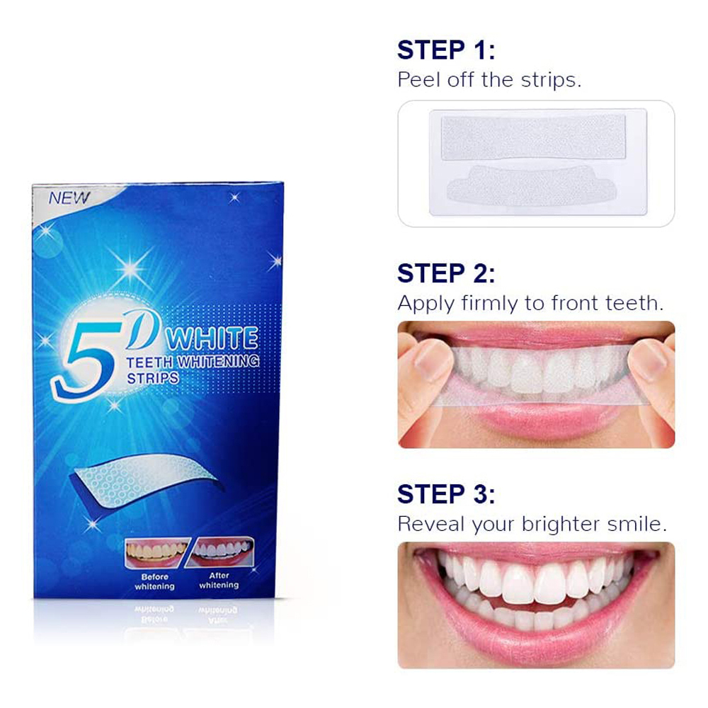 5D White Teeth Whitening Strip - Teeth Whitening Accelerator review and price